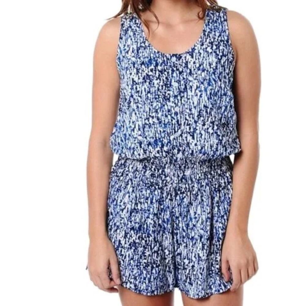 Splendid Blue Printed Romper Size XS